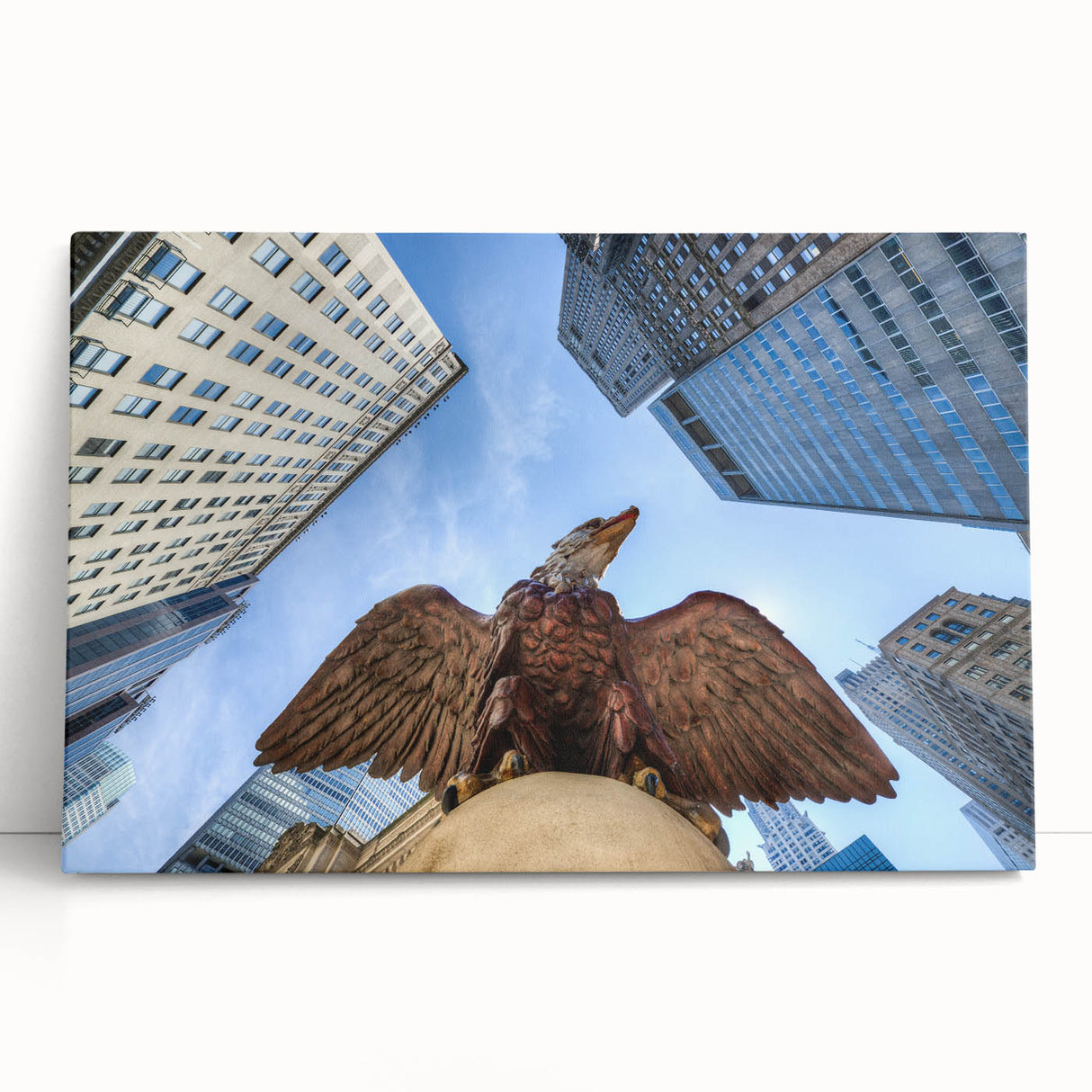Black and white photo of Grand Central Station on stretched canvas, suitable as kitchen wall art or for a bedroom.