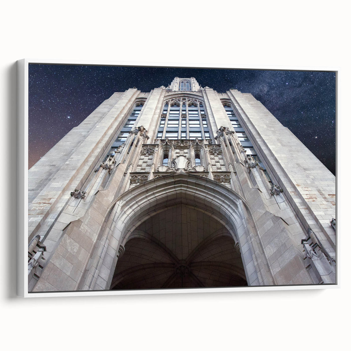 Vintage poster art of Pittsburgh skyline in colorful hues on a large framed canvas, ideal for living room decor.
