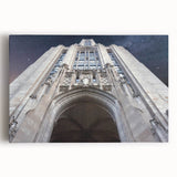 Black and white panoramic view of Pittsburgh on stretched canvas, suited for kitchen wall art.