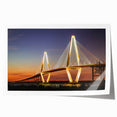 Rolled print of Charleston, South Carolina scenery with delicate floral elements in soft pastel shades.