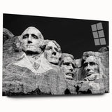 Acrylic print of Mt. Rushmore in natural colors, ideal for bedroom or dining room art.