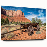 Large abstract wall art of Capitol Reef, Utah, in muted earth tones on acrylic glass.