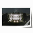 Rolled print of the White House with soft pastel shades, suitable as art wall dining room decor.