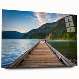Large abstract depiction of Olympic National Park in muted earth tones on acrylic glass.