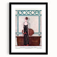 Vintage Vogue Cover Art - Elegant 1920s Fashion Illustration Print