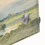 Romantic Art Print: Antoine Chintreuil's Fortified Hill Landscape