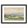 Romantic Art Print: Antoine Chintreuil's Fortified Hill Landscape