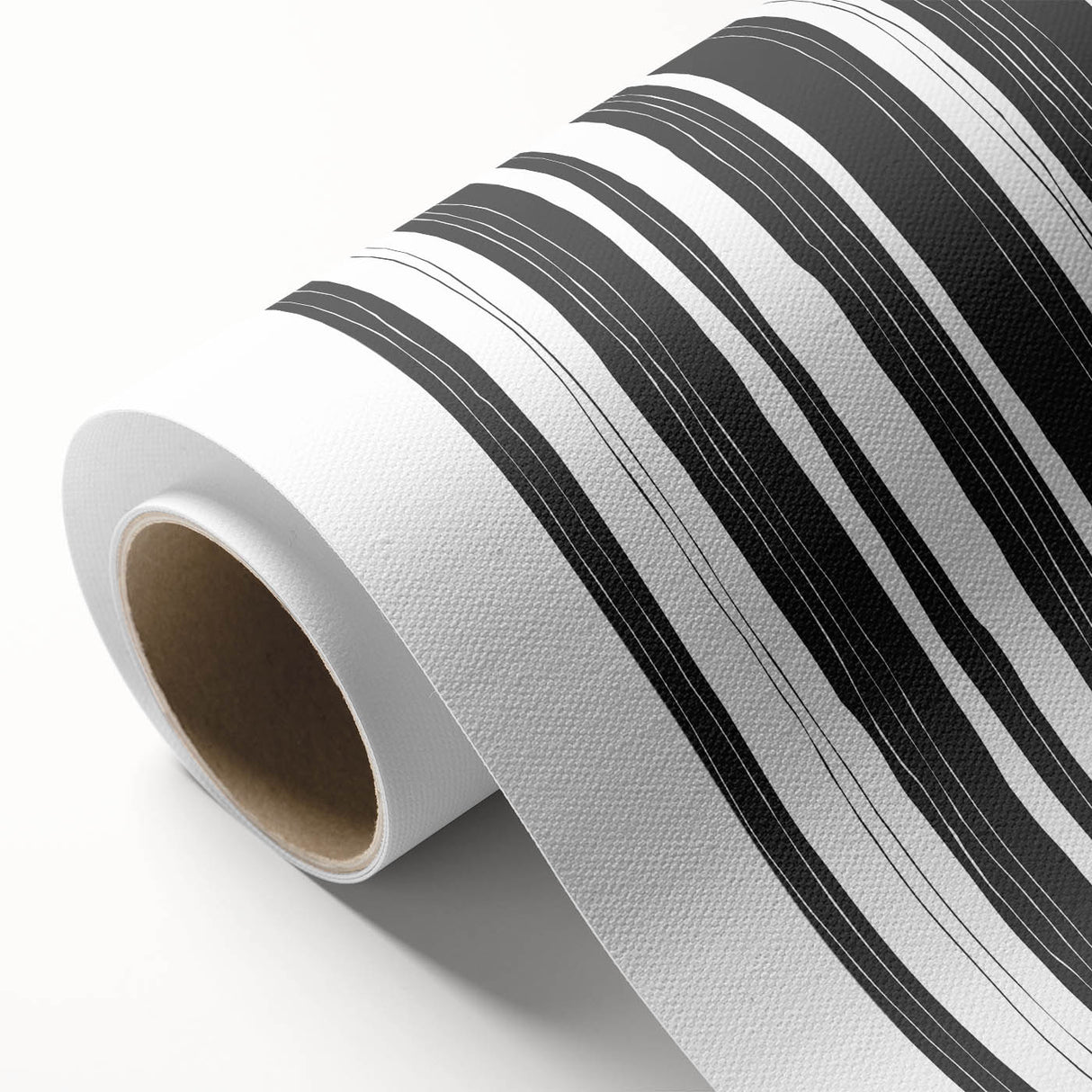 Black and White Office Wall Art – Modern Vertical Line Abstract