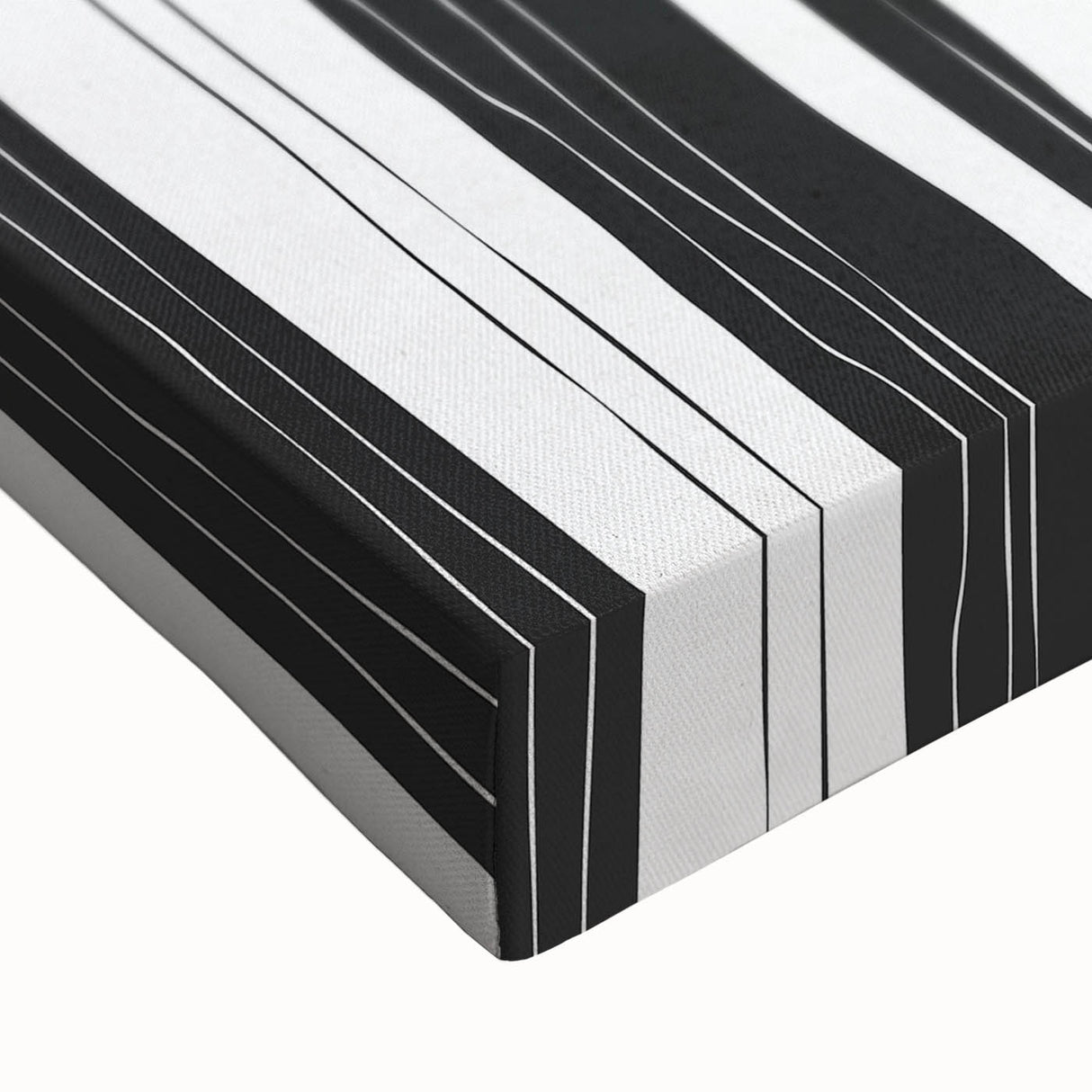 Black and White Office Wall Art – Modern Vertical Line Abstract