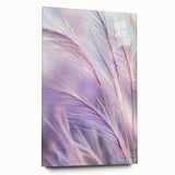 Floral and botanical acrylic glass design showcasing vibrant colors and intricate details, presented in a side view without pins, ideal for home decor.