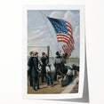 Raising the American Flag - Fourth of July Decorations