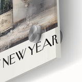 Elegant Champagne Celebration - New Year Wall Art Print