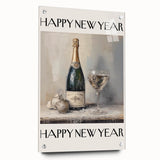 Elegant Champagne Celebration - New Year Wall Art Print