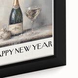 Elegant Champagne Celebration - New Year Wall Art Print