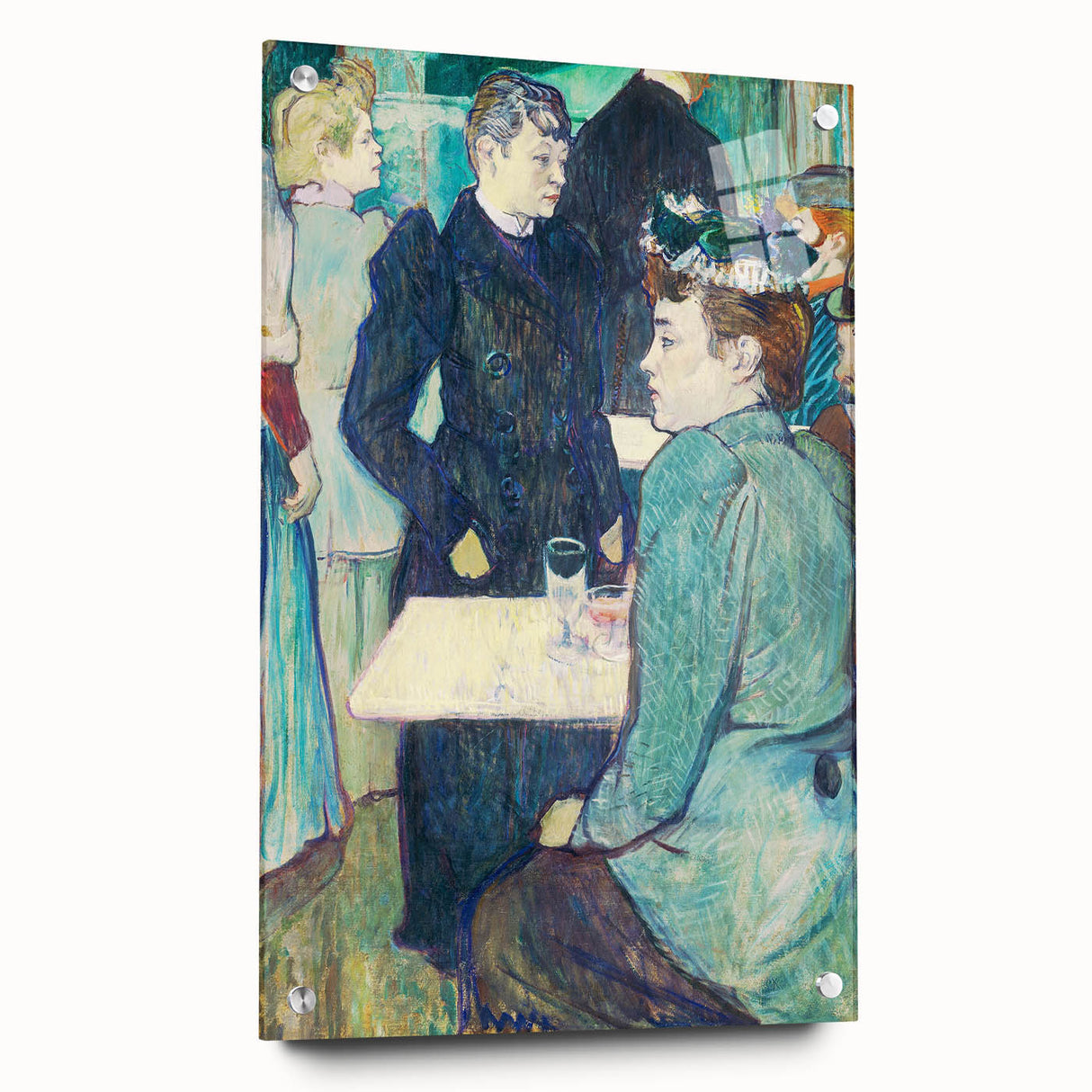 A Corner of the Moulin de la Galette - Parisian Scene by Toulouse-Lautrec