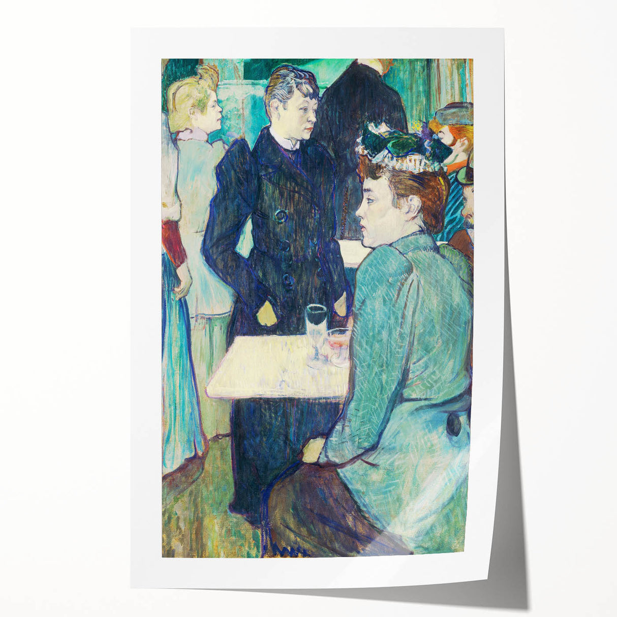 A Corner of the Moulin de la Galette - Parisian Scene by Toulouse-Lautrec