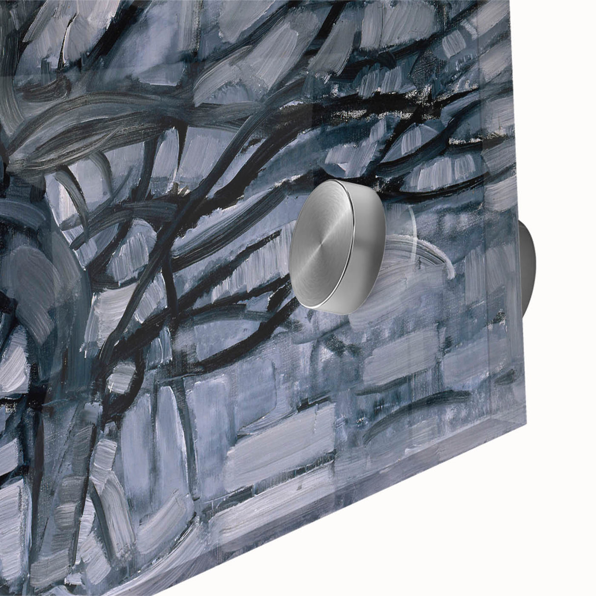 Piet Mondrian's Gray Tree - Minimalist Contemporary Wall Art Print