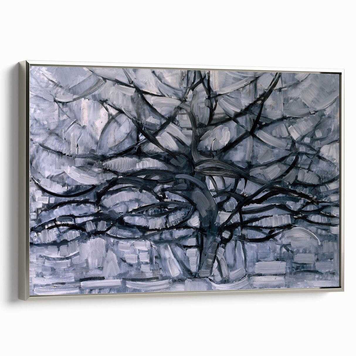 Piet Mondrian's Gray Tree - Minimalist Contemporary Wall Art Print