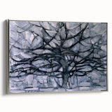 Piet Mondrian's Gray Tree - Minimalist Contemporary Wall Art Print