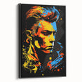 Vibrant Pop Art Canvas - Bold Geometric Portrait Wall Art Print