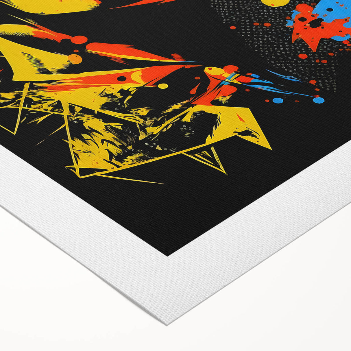 Vibrant Pop Art Canvas - Bold Geometric Portrait Wall Art Print