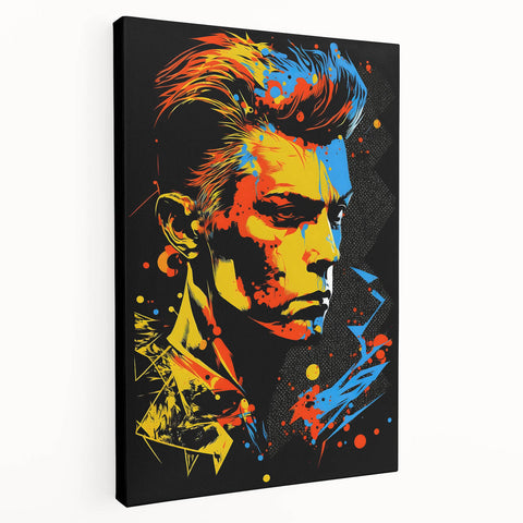 Vibrant Pop Art Canvas - Bold Geometric Portrait Wall Art Print