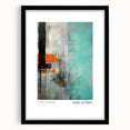 Extra large framed Rothko-inspired abstract art print with vibrant color blocks on canvas, ideal for living room decor.