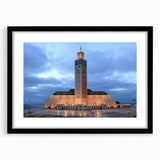 Abstract art print featuring vibrant, colorful depiction of a Moroccan landscape on a large, textured canvas.