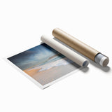 Extra large rolled print of a South African landscape with vibrant floral elements, ideal for classy bathroom wall art.