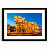 Extra large abstract art print with vibrant, colorful textures on a black framed canvas, ideal for living room decor.