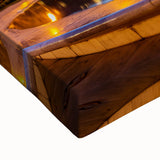 Large art of a black and white Azerbaijani landscape on stretched canvas, ideal for bedroom wall decor.