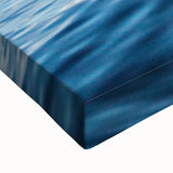 Black and white landscape art painting of a Cambodian scenery on stretched canvas, suitable for bedroom wall art.