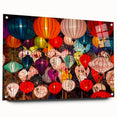Acrylic print of Shanghai skyline in muted gray tones, ideal for dining room art.