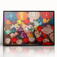 Large abstract wall art depicting Shanghai's skyline in black and white tones on a framed acrylic.