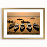 Extra large wall art featuring an abstract depiction of an Indian landscape in textured gold and earth tones.