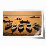 Extra large rolled print of a vibrant floral scene in India, ideal for art wall dining room or bathroom.