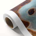 Art deco poster of Queensland scenery in pastel shades on rolled canvas, ideal for nursery wall art.
