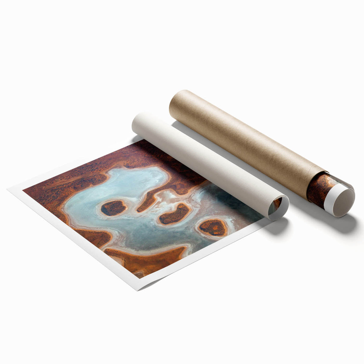 Extra large rolled print of Queensland scenery with vibrant floral elements.