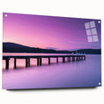 Large abstract wall art of Tasmania scenery on acrylic glass, featuring vibrant ocean blues and greens.