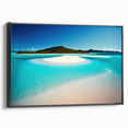 Black and white landscape art painting of Australian scenery on framed canvas, ideal for bedroom wall decor.