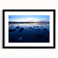 Extra large framed abstract art print depicting a colorful, textured scenery of the Northwest Territories.