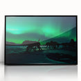 Large abstract wall art depicting a Yukon scenery in muted earth tones on a framed acrylic.