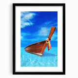 Abstract art print of a Caribbean scene in vibrant colors on a textured, extra large canvas, ideal for living room decor.