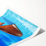 Extra large wall art featuring line art flowers in soft pastel shades on a rolled print, ideal for large living room decor.