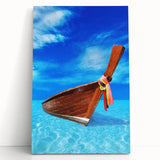 Black and white large art print of Caribbean scenery on stretched canvas, ideal for kitchen wall art.