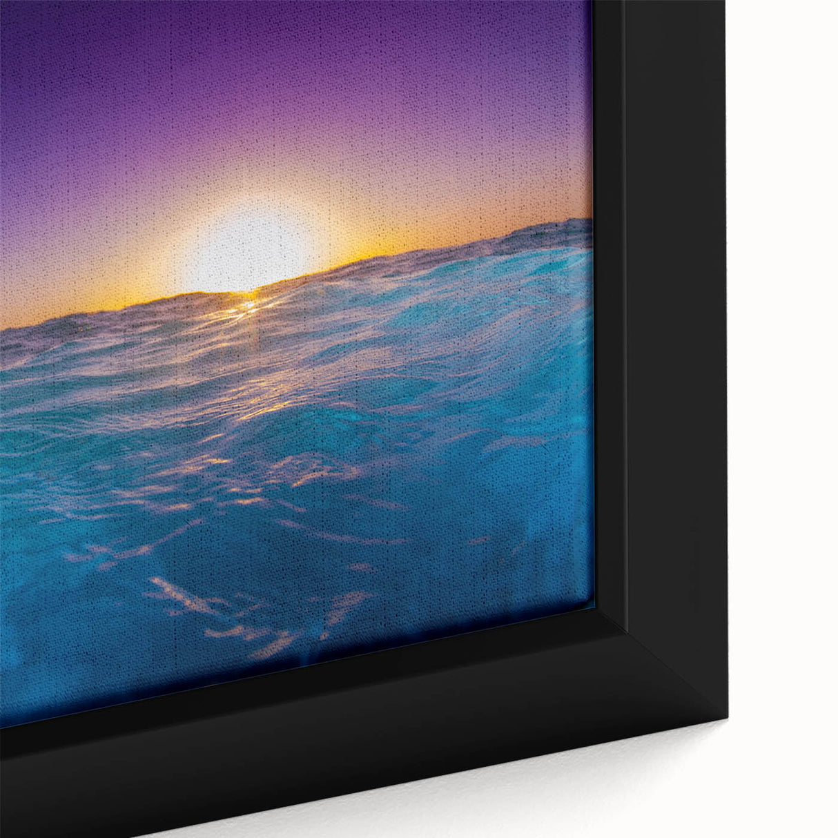 Framed canvas featuring a textured depiction of a vibrant Caribbean scenery, ideal for large living room walls.