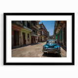 Extra large abstract art print featuring vibrant Caribbean scenery on textured canvas, ideal for living room decor.