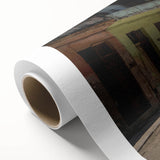 Art deco poster depicting a vibrant Caribbean scenery on rolled canvas, ideal for nursery wall art.