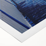 Art deco poster featuring a serene Caribbean scenery on rolled canvas, suitable for dining room wall art.