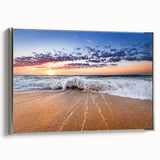 Landscape art painting of Saint Lucia with vibrant colors on a framed canvas, ideal for enhancing living room decor.